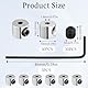 30 Stück Pin Keeper Pin Verschluss Schrauben Verschlussstifte Metall Pin Rücken Anstecker Verschluss Pin Locker mit 3 Schraubenschlüssel Pin Backs Locking für Schmuck Brosche Namensschild (6 x 5 mm)