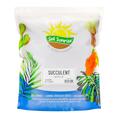 Succulent Potting Soil Mix (8 Quarts), Hand Blended Fast Draining