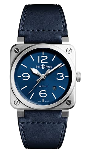 Bell and Ross Aviation Automatic Blue Dial Men's Watch BR0392-BLU-ST/SCA2