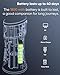 MySmile LP221 UVC Sterilizable Cordless Water Flossers for Teeth 335ML Portable OLED Display Dental Flosser with 4 Modes 8 Jet Tips and a Storage Pouch for Home and Travel (Midnight Black)