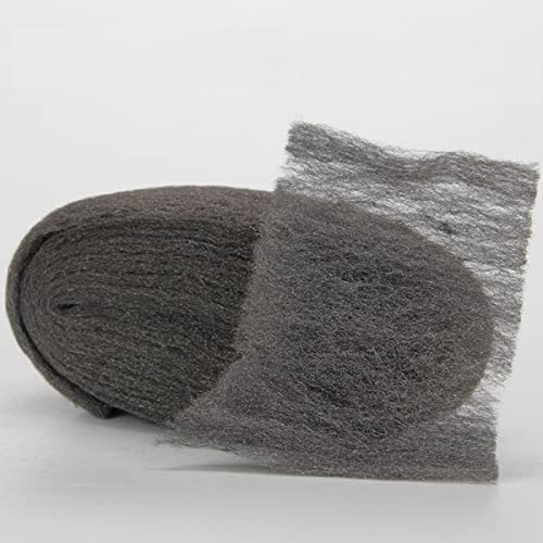 Saijer Staaldraadwol,4 stuks staalwol Grade 0000 staalwol muizen reinigingsdraad wollen pads ultra fijn staal wol gereedschap knaagdier controle hardware doek voor keuken hout glas metaal reiniging polijsten - Afbeelding 3