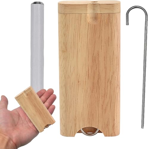 YZOSTFON One Hitter Storage Box, Vintage Wooden Storage Box Container, Vintage Decorative Boxes, Handmade Wooden Storage Boxes for Crafts DIY Decoration Arts Hobbies and Home Storage (Natural)