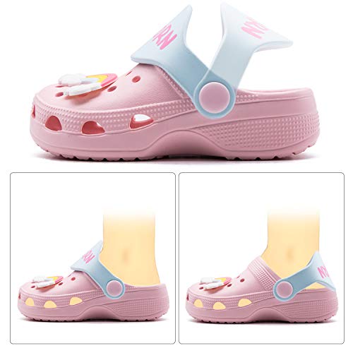 Image of Toddler Little Kids Clogs Slippers Sandals, Non-Slip Girls Boys Clogs Slide Lightweight Garden Shoes Slip-on Beach Pool Shower Slippers