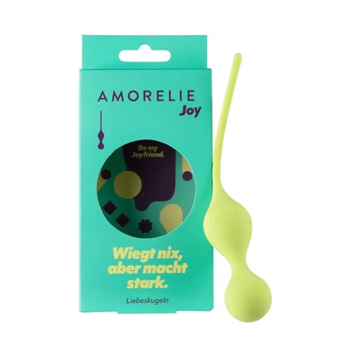 AMORELIE Joy – 75g Liebeskugeln Glow | Beckenbodentrainer für Frauen | Wasserfest | aus Silikon