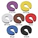 Door Silencer 30 Pcs Door Clip Soft Foam Stopper Guard Finger Protector Kitchen Bedroom Practical Home Security Tools Hardware(Coffee)