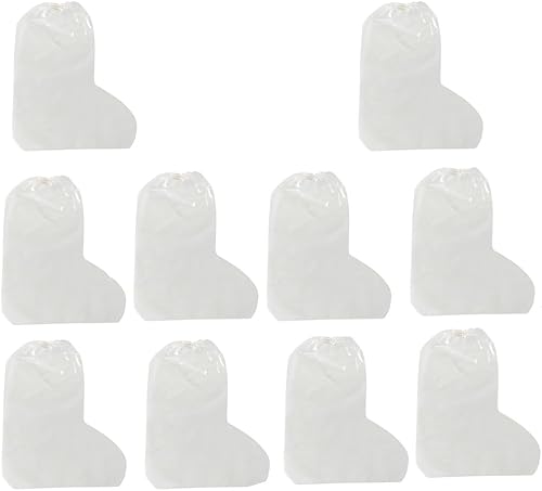 BFLCTTBD 10 Pcs Waterproof Boot Covers Disposable Child Kids Size Shoe Cover Rai