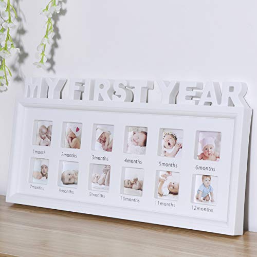 SEWACC Baby Keepsake Frame My First Year Photo