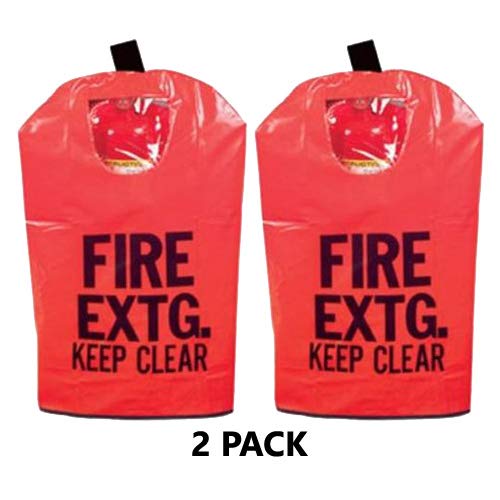 2 - FIRE Extinguisher Cover (with Window) for 10 to 20lb. Extinguishers, Medium 25