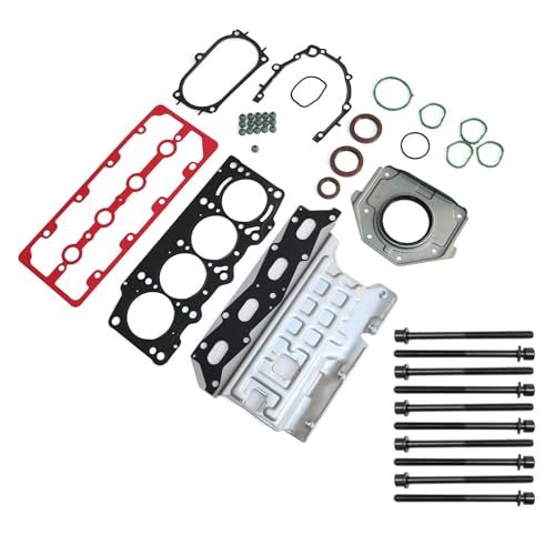 Image of GXARTS Engine Head Gasket with Bolts Set 6389457 ES72267 Compatible with Fiat 500 500L 500X 1.4L SOHC L4 2009 2010 2011 2012 2013 2014 2015 2016 2017 2018 2019 2020
