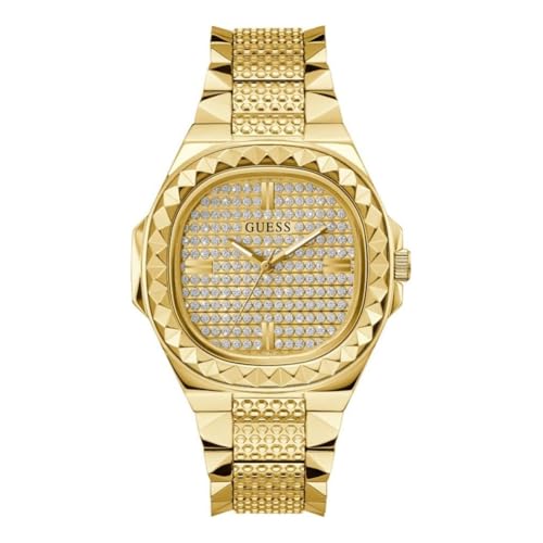 Montre GUESS GW0622G1 analogique couleur or en acier inoxydable pour homme tendance