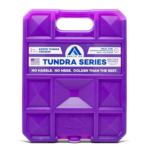 Arctic Ice Tundra Series Long Lasting Reusable Ice Pack - 5 Fahrenheit Cooling Point - Designed to Maintain Freezer-Like Temperatures in Coolers Large 2.5 lbs