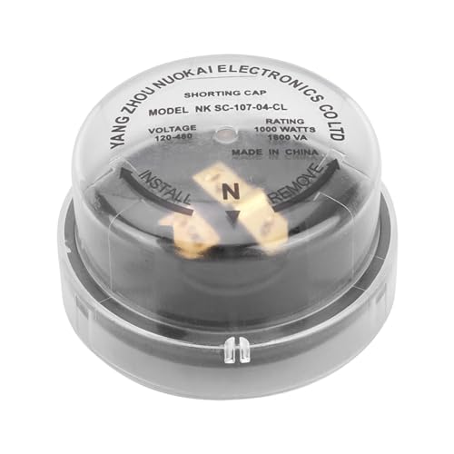 Shorting Cap Twistlock Photocell Receptacle Temporary Protection 1000W 1800VA 120 480V Circuit Maintenance for Street Lights and Courtyard Lights PC Material 7.2cm Diameter