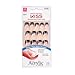 Kiss Salon Acrylic French 28 Nails Medium Length Pink Tip KFD01 Ace Of Clubs