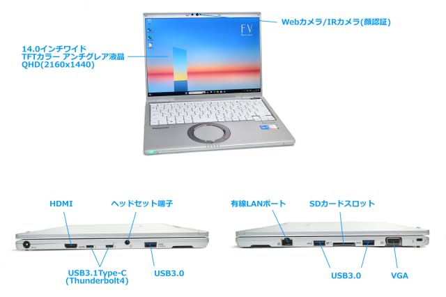 Amazon.co.jp: (整備済み品)高性能 多機能ノートパソコン パナソニック