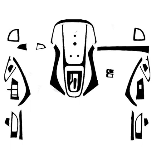 Autocollant de moulage carbone protège et relooke la console de votre Buick Excelle 2010-2014