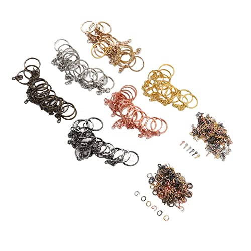 90 Chaveiros, Conjunto de Chaveiros de Metal, Kit de Anéis de Chaveiro Diy Com Anéis de Salto, Olho