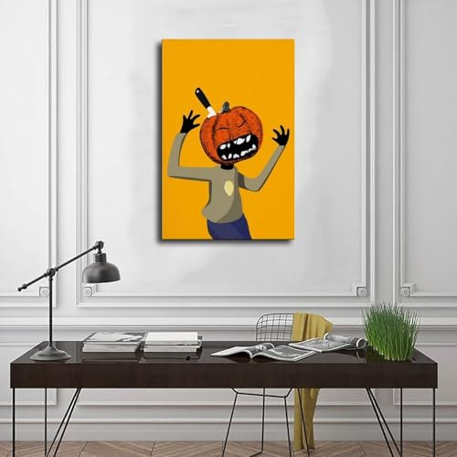 Poster sur toile citrouille grand format 61x91.4 cm design - 3
