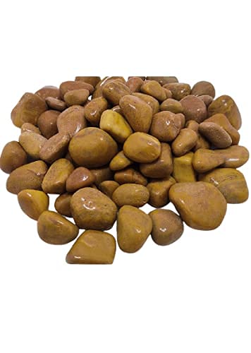 Image of Decorative Stones for Vase Filler or Pebbles for Home Decor /Decorative Capsule Pebbles /Glass /gravels /Stone /Beads for Aquarium, Table, vase, Fountain (Camel Brown, 480 Gram)