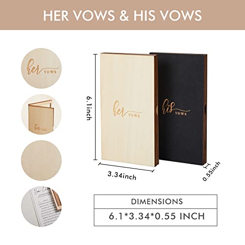 Aw Bridal Rustic Wedding Vow Books For Wedding Decorations, 6.1'' X 3.3'' Ivory His And Her Vows Book Journal Notebook| Bride And Groom Gifts, Marriage Wedding Engagement Gifts For Couples Unique 2023 #TOP2