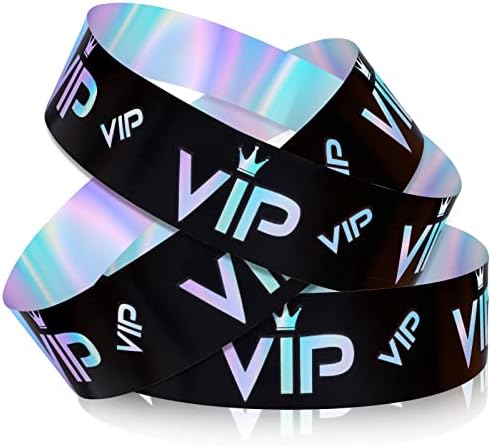100 VIP Einlassbänder Wasserdicht - Festival Armbänder Für Partys, Konzerte & Events