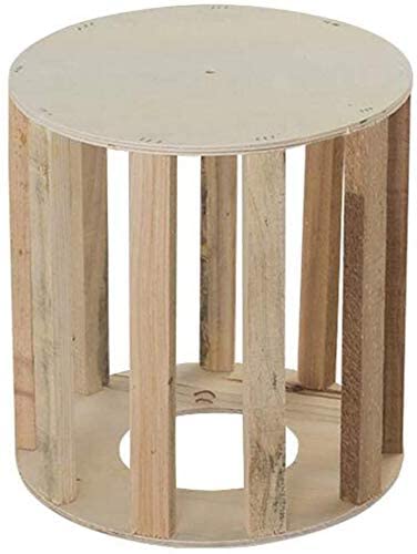 Pouf de salon rouge 33x35cm idéal pour optimiser un petit balcon - 5