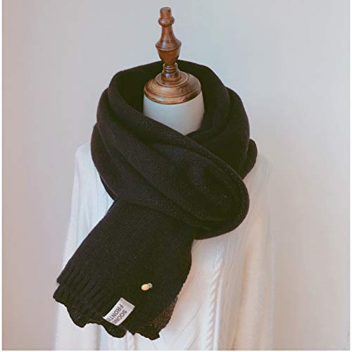 Châle foulard de qualité supérieure en tricot épais avec broche pour femme