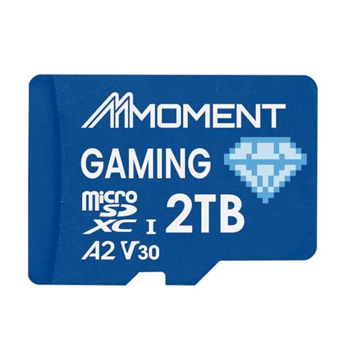 Image of MMOMENT MM23 PRO 2TB microSDXC Card for Gaming | A2 V30 U3 | Read Up to 160MB /s, Write Up to 130MB /s | Handheld Gaming Devices