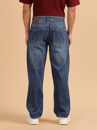 Image of WROGN Men's Loose Fit Jeans | Mid Rise | Jeans for Man