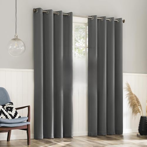 No. 918 Mendoza Magnetic Grommet Curtain - Gray