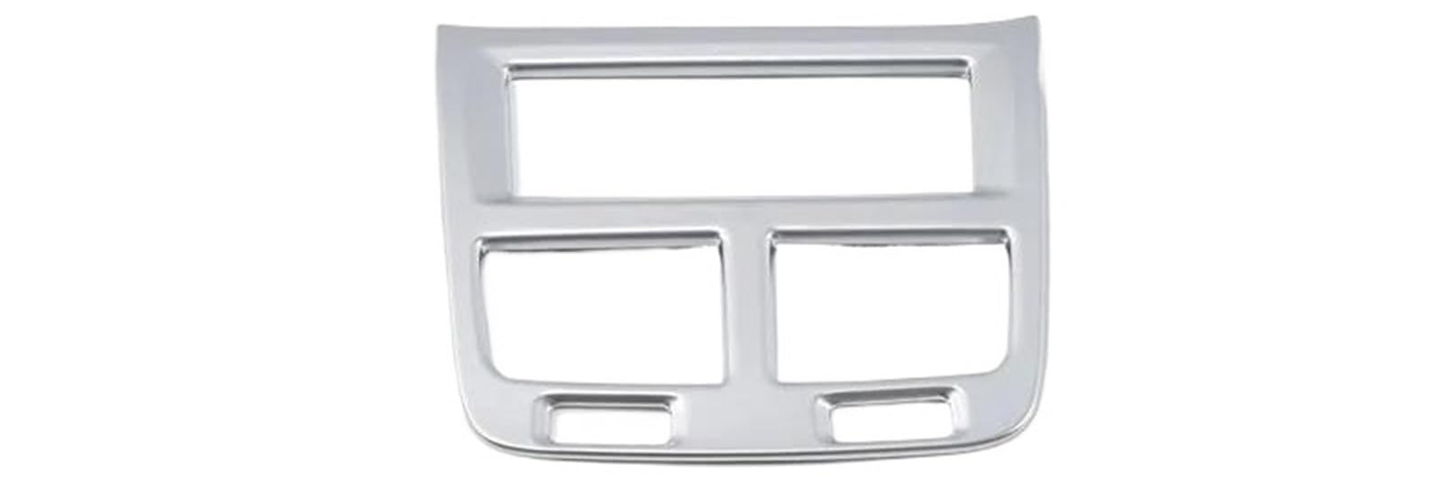 for Volvo XC60 2018 2019 2020 2021 2022 Auto Rear Armrest Air Vent Outlet Cover Trim Interior Conditioning Decoration Interior Decal Trim(Silver1)