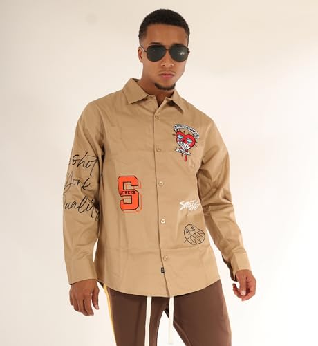 Image of SCREENSHOT Shacket 3202 Mens Casual Plaid Flannel Shacket Shirt Jacket Button Down Long Sleeve