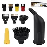 Soiftra 10 Stück Dampfreiniger Zubehör für Kärcher SC1 SC2 SC3 SC4 SC5 CTK10 CTK20,Handdüse Ersatzteile Set,inkl Verlängerte Düse, Gebogene Düse, Rundbürste, Fugen Düse, Siegel