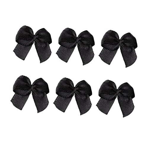 OHPHCALL 100pcs Bows Accessories Hair Barrettes Car Decor The Black Bow Hair Clip Black Garland Hair Clips for Hair Bows Ribbon Bows Bow Ornaments Windmill Christmas Tree Child