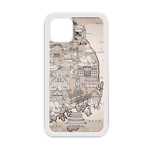 Coque Apple Mini Corée du Sud 1945 Protection Smartphone pour Voyageur Blanc