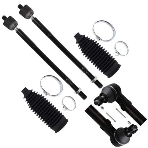 SCITOO 6pcs Front Suspension Kit Inner Outer Tie Rod End w/Boot Replacement for 2009-2019 for Toyota Corolla 2009-2013 for Toyota Matrix