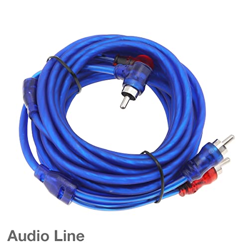 DriSentri 6 Gauge Amplifier Kit Amplifier Install Flexible Wiring Complete 4 Ga Installation Cables for Installer, Purple