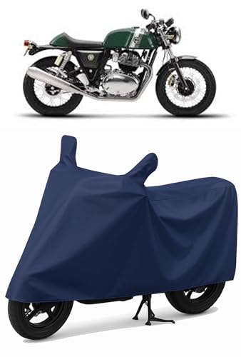 Image of CoverRide Heavy Duty Waterproof Scooty & Bike Cover for Royal Enfeild Continantal Gt 650 - UV Resistant, Dustproof & Rain Protection, All-Weather Outdoor Cover for Bikes & Scooty with Buckle Straps