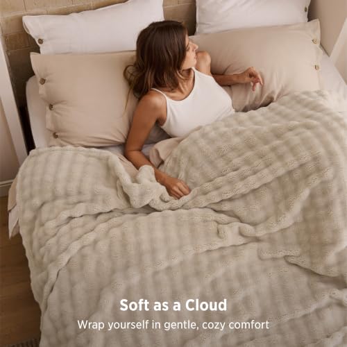 Mantas Bedsure Cloud Bubble Fleece J - image 4