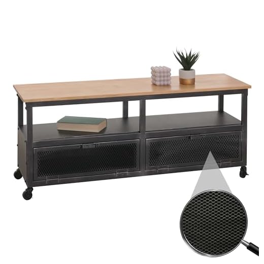 Mendler Lowboard HWC-N28 mit Rollen