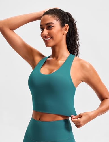 Image of Sports Bras for Women Criss-Cross Back Padded Workout Tank Tops Medium Support Crop Tops for Women