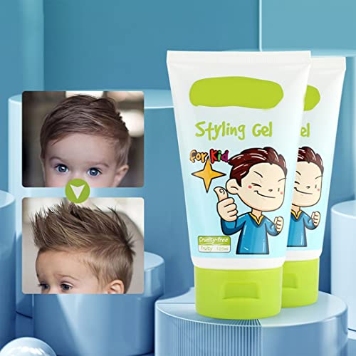Kids Hair Gel,Styling Gel for Kids All Natural Baby Hair Gel Medium-Strong Hold, Beige, 125 ml (Pack of 1) - Image 3