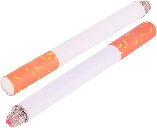 Miniatura 2 de Giraffe Manufacturing Cigarrillos falsos, cigarrillos falsos de hojaldre falso, atuendo de fiesta de basura de cigarrillos falsos de color blanco