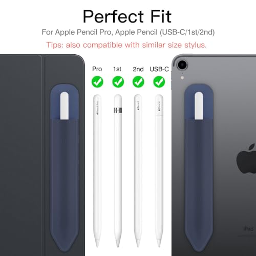 Image of MoKo Adhesive Pencil Case Holder Sticker for Apple Pencil, Indigo