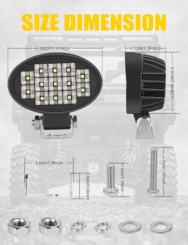 Luz LED Trasera de Reversa Chelhead para Polaris Ranger 2018-2024 miniatura 4
