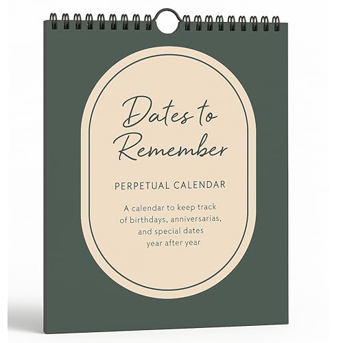 Paper 'n Such Perpetual Calendar Extra Large Wall Hanging Dates
