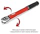 FAMEX 10878 Drehmomentschlüssel 1/4 Zoll (6,3mm)-Antrieb 5-30 Nm - für Messung in beiden Drehrichtungen - Fahrrad E-Bike Auto Feinmechanik, geprüft, klein