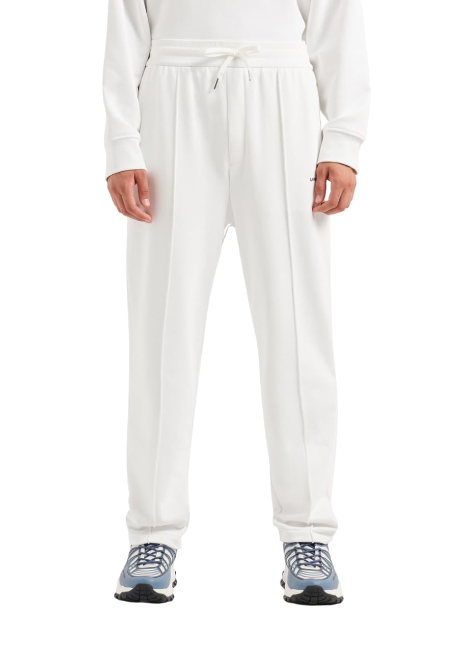 Armani Exchange Cotton French Terry Sweatpant Wiith Front Pleat Detail Pantalones de chándal para Hombre