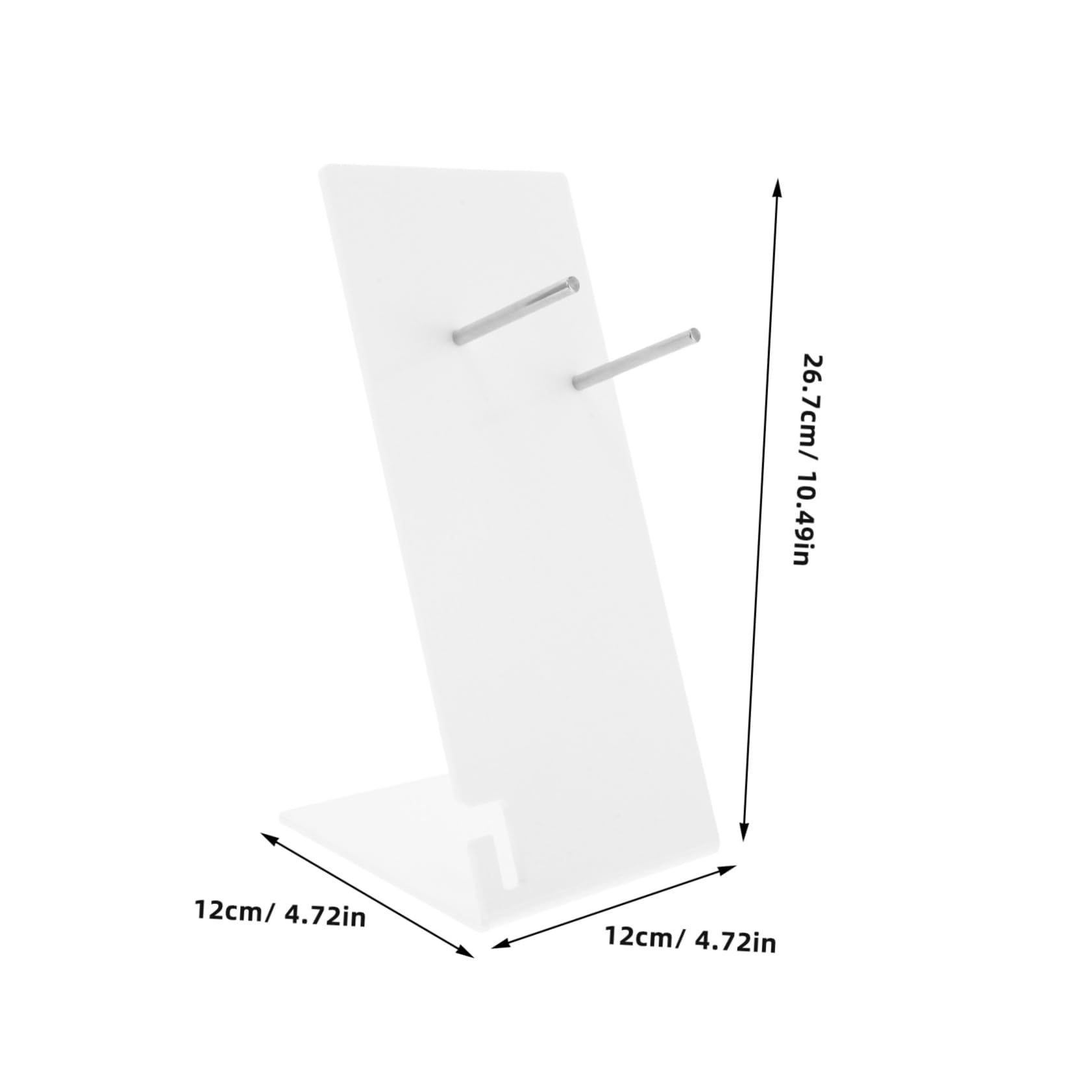 Didiseaon Acrylic Hair Dryer Holder for Bathroom Wall Mount Stand Hair Tool Organizer and Cord Management White