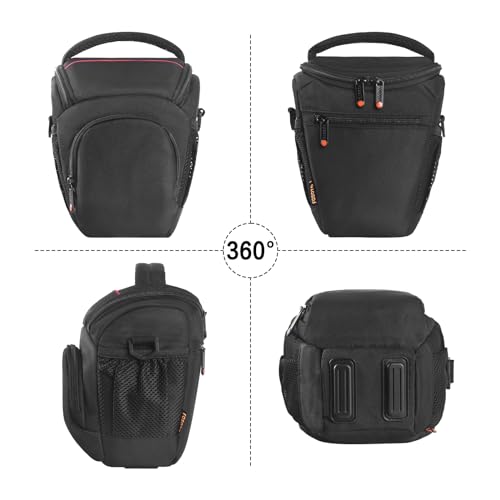 Bolso compacto para cámara DSLR FOSOTO compatible con Nikon y Canon miniatura 3