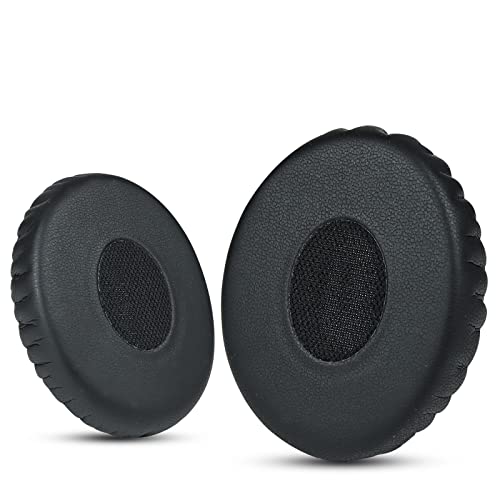 Image of Professional Bose On Ear Headphones Replacement Pads, Bose OE2 Replacement Ear Pads, Fits Bose Over-Ear 2(OE2, OE2i), Soft Leather & Memory Foam, by Krone Kalpasmos - Black Scrim, Black